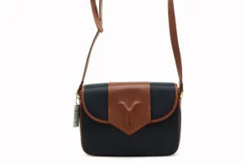Saint Laurent Crossbody Bag Leather Navy Blue